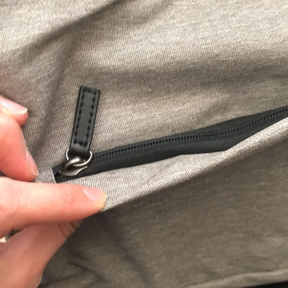 Grey backpack